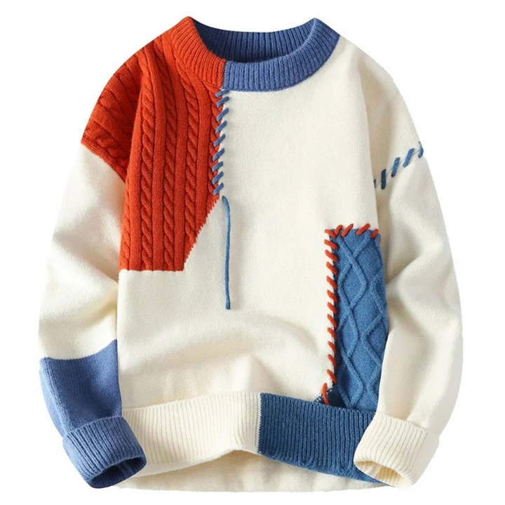 Le Clair | Sweter patchworkowy
