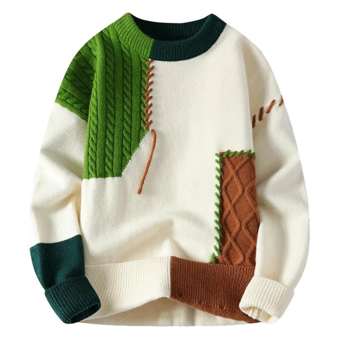 Le Clair | Sweter patchworkowy